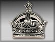 Silver Star "Crown Buckle" Silver Chrome Belt Buckle