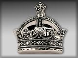 Silver Star "Crown Buckle" Silver Chrome Belt Buckle
