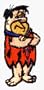 The Flintstones - Fred - Embroidered Iron On or Sew On Patch