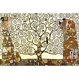 Gustav Klimt Tree of Life Golden Art Print Poster - 36x24