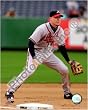 Chipper Jones 2008 Fielding Action by Unknown Framed with Black Decor Wood Frame 1.25 inch width, 3/4 inch depth