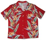 Bird of Paradise Panel- Ladies Hawaiian Aloha Shirt