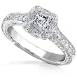 3/4ct TW Asscher Diamond Engagement Ring in 14kt Gold