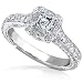 3/4ct TW Asscher Diamond Engagement Ring in 14kt Gold