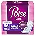 Poise Incontinence Pads, Ultimate Absorbency, Regular, 56 Count