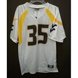 Owen Schmitt West Virginia Mountaineers #35 Yellow Adult Medium Jersey