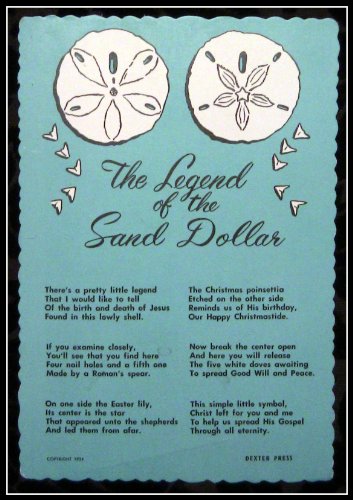The Legend of the Sand Dollar 1954 Postcard