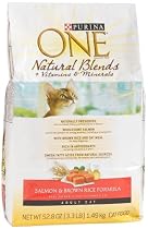 Purina One Cat Food Natural Blends Salmon & Brown Rice Formula, 3.3-Pound Bags (Pack of 3)