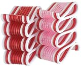 Set of 6 Old Fashioned Ribbon Candy Christmas Ornaments