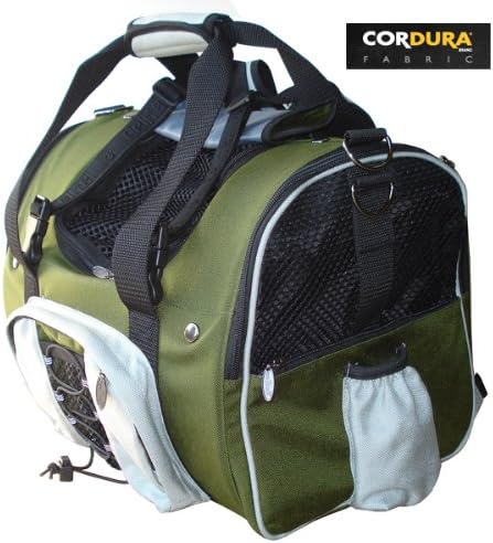 Celltei Backpack-o-Pet - Cordura(R) Green & Light Grey - Medium Size