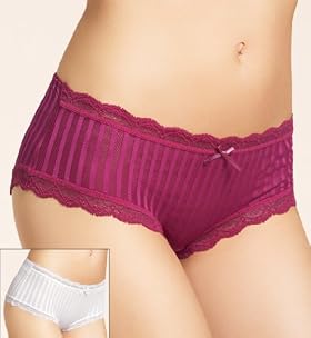 2 Pack Per Una Essentials Ribbon Stripe Shorts