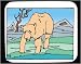 Decorated Mouse Pad with Alaska, fishing, ursine, 