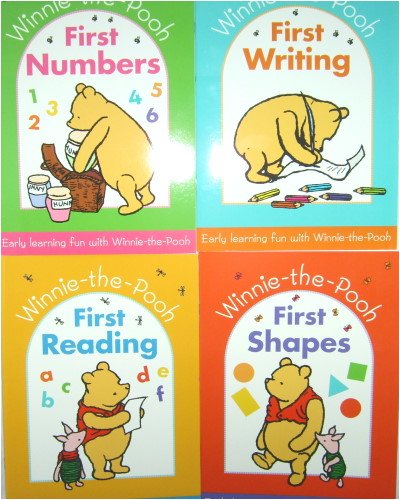 Childrens Toyshop  Third Party New : Disney Winnie the Pooh 4 Educational Workbooks
