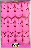 Marshmallow Peeps Pink Easter Bunnies 12ct