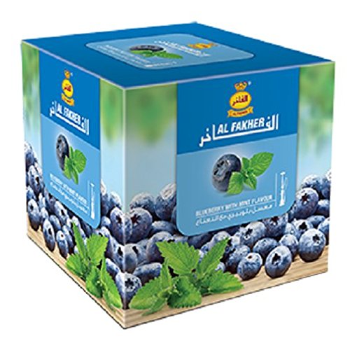 Al Fakher Hookah Shisha Tobacco 250g, Free Shipping (BLUEBERRY WITH MINT)