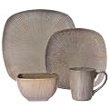 Radiant Lines 16-pc. Dinnerware Set - Linen