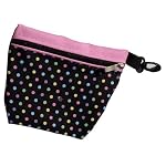Jaci's Gem Collection By Luco Sport Black Pearl Multi Color Polka Dot Golf Tee Bag