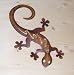 Gecko aus Metall 28 cm