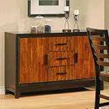 Steve Silver Abaco Buffet Sideboard in Cherry and Mahogany