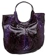 SONDRA ROBERTS NEW YORK Large Cutout Python Satchel