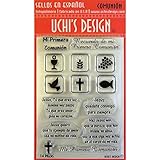 UCHIS DESIGN Spanish Stamp Set Sheet, 4 by 6-Inch, Comunion 'Communion', Clear