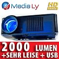MediaLy LED FNX2000 HDMI BEAMER PROJEKTOR 2000 LUMEN HD - SCHWARZ