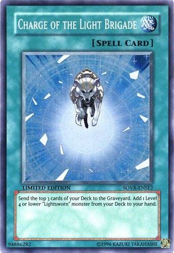 YuGiOh 5Ds Stardust Overdrive Promo Single Card Super Rare Charge of the Light Brigade