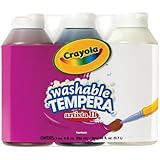 Crayola 3 Count 8-Ounce Artista II Washable Tempera Neutral Color Set