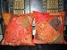 2 Gorgeous Orange Pillow Cushion Covers From India Free Shipping
