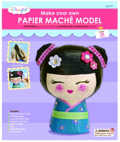 My Studio Girl Papier Mache Japanese Girl Kit