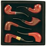 6 Pieces Mix Shiny Durable Pipe for Tobacco Smoking