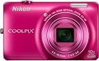Nikon COOLPIX S6300 Point & Shoot Camera with 16MP, 10x Optical Zoom and 2.7 inch Screen (Pink)