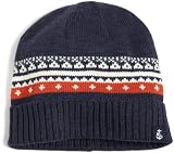 Nautica Mens Fairisle Beanie Hat