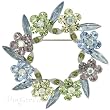 Pugster Spring Wreath Brooch