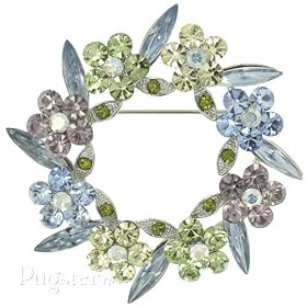 Spring Wreath Pugster Brooch by Pugster