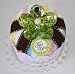 washcloth with ponytail holder
