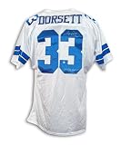 Tony Dorsett Dallas Cowboys Autographed White Throwback Jersey Inscribed "SBXII Champs" Amazon.com