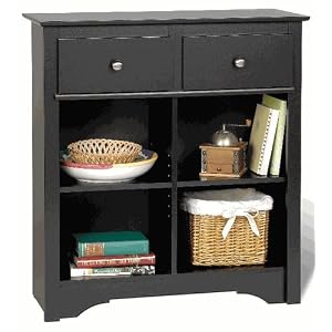 Sonoma Black Finish Sideboard Buffet Console Table Server by Prepac
