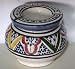 Moroccan Handmade Two-Piece Ceramic Rainbow Medium Ashtray