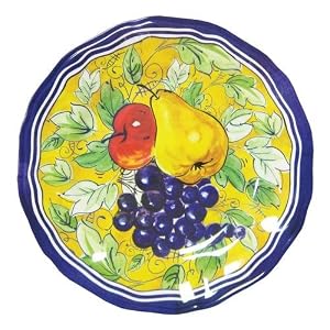 Le Cadeaux Triple Weight Melamine 11 Dinner Plate, Cassis by 