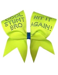 Sports: Chosen Bows Cool Stunt Bro Cheer Bow, Neon Yellow - Chosen Bows