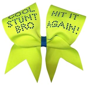 Chosen Bows Cool Stunt Bro Cheer Bow, Neon Yellow