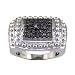 3/8 Men’s Black Diamond Fashion Cluster Ring