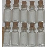 CLEAR, LITTLE, STORAGE BOTTLES, with, CORKS, 60, NEW, SMALL, MINIATURE, GLASS BOTTLES, MINI, for, small quantities, BOTTLE, is 1-7/16" TALL x 1/2" WIDE, 60, BOTTLES, &, 60, CORKS, Great for Doll Houses, Nice, Storage, Container, for small quantities of items # Great Storage Containers for Gold Nuggets # Can be used for a necklace. SMALL bottle, has unlimited uses, Perfume bottle, storage bottle, for gold nuggets when panning for gold, maybe used as a necklace, small gemstone bottle, spice bottle, sand art. The possibilities are unlimited