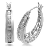 Sterling Silver Diamond Earrings (1/4 cttw, I-J Color, I3 Clarity)