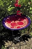 Achla BBC14 Pink Ceramic Birdbath Bowl and Stake