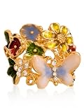 GUESS Floral Ring Size 6