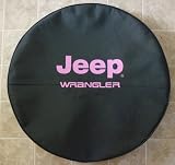 32″ – 33″ Jeep® Wrangler PINK Logo Black Denim Tire Cover