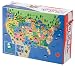 Mudpuppy Map of the USA Floor Puzzle