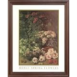 Claude Monet Spring Flower Wall Decor ContemporaryPicture Framed Art Print by Art Prints Inc